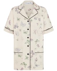 Dior - Butterfly Print Short-Sleeve Jacket - Lyst