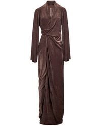 Rick Owens - Draped Wrap-Style Dress - Lyst