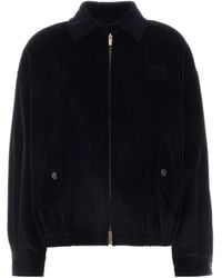 Miu Miu - Corduroy Blouson Jacket - Lyst