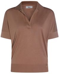 Herno - V-Neck Fine-Knit T-Shirt - Lyst