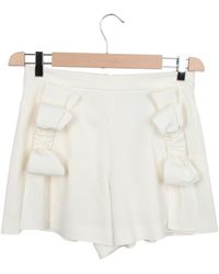 RED Valentino - High-Waisted Bow Shorts - Lyst