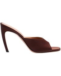 The Attico - Betta 95 Satin High-Heeled Sandals - Lyst