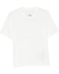 MM6 by Maison Margiela - Short Sleeve Crewneck T-Shirt - Lyst