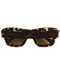 Bottega Veneta - Ultrathin Squared Sunglasses - Lyst