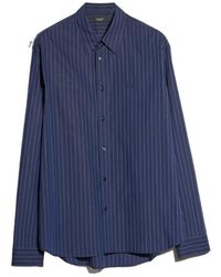 Gucci - Pinstripe Cotton Shirt With Embroidery - Lyst