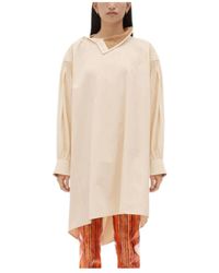 Bottega Veneta - High Neck Long-Sleeved Dress - Lyst