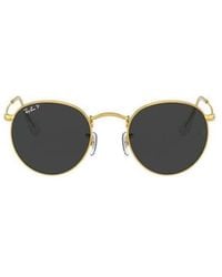 Ray-Ban - Round Frame Polarised Sunglasses - Lyst