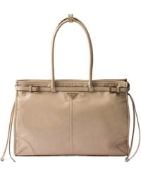 Prada - Bonnie Extra-Large Leather Handbag - Lyst