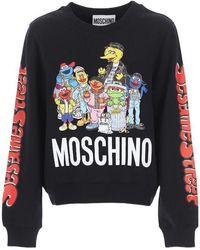 Moschino - Round-Necked Logo Sweater - Lyst