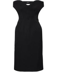 Mugler - Open-Back Wool-Blend Cocktail Dress - Lyst