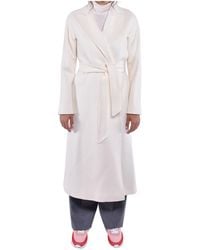 Max Mara - Studio Belted Long-Sleeved Coat - Lyst