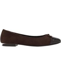 Tory Burch - Bow Detailed Flat Shoes - Lyst