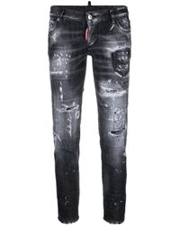 DSquared² - Jennifer Cropped Skinny Jeans - Lyst
