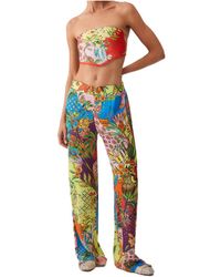 Liu Jo - Printed Flared Pants - Lyst