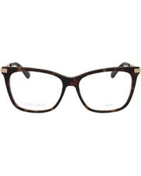 Jimmy Choo - Eyewear Rectangle Frame Glasses - Lyst