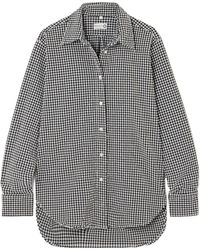 Hunza G - Gingham Seersucker Shirt - Lyst