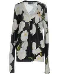 Dolce & Gabbana - Printed Lightweight Knit Cardigan - Lyst