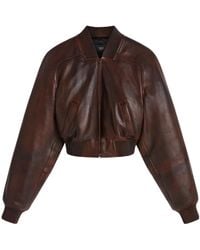 Phoebe Philo - Aviator Leather Jacket - Lyst