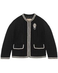Gucci - Interlocking G Tweed Jacket - Lyst