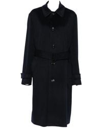 Lardini - Belted Button-Up Coat - Lyst