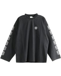 Vetements Gothic Font Longsleeve in Black for Men | Lyst
