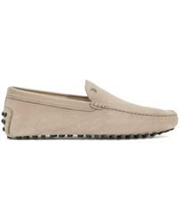 Tod's - Logo Embroidered Slip-On Loafers - Lyst