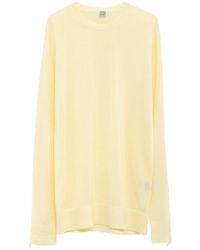 TOTEME - Totême Crewneck Long-Sleeved Knitted T-Shirt - Lyst