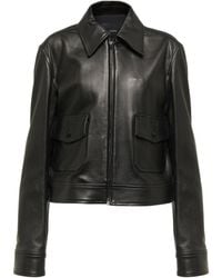 JOSEPH - Classic Zip-Up Leather Jacket - Lyst