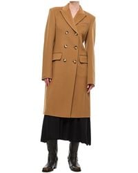 Sportmax - Double-Breasted Long-Sleeved Coat - Lyst