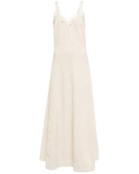 Jil Sander - Cotton-Blend Midi Dress - Lyst
