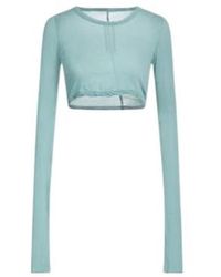 Rick Owens - Sheer Mesh Cropped Top - Lyst