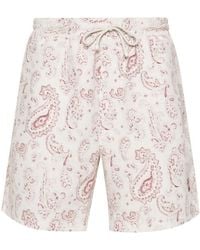 Brunello Cucinelli - Paisley-print Swim Shorts - Lyst