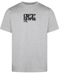 Off-White c/o Virgil Abloh - Round-Neck Short-Sleeved Shirt - Lyst