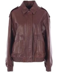 Arma - Long-Sleeved Leather Jacket - Lyst