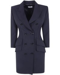 Elisabetta Franchi - Double-Breasted Coat Dress - Lyst