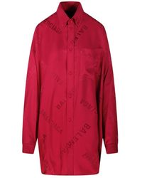 Balenciaga - Collared Long-Sleeve Shirt - Lyst