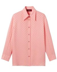 Gucci - Gg Silk Jacquard Shirt, Ready-To-Wear - Lyst