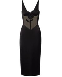 David Koma - Floral-Appliqué Satin And Taffeta Gown - Lyst