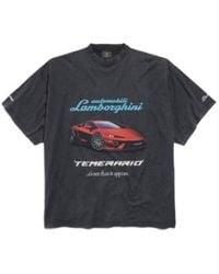 Balenciaga - X Automobili Lamborghini Oversized T-Shirt - Lyst