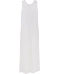 Aspesi - Tie-Fastening Sleeveless Maxi Dress - Lyst