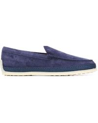 Tod's - Round Toe Slip On Loafers - Lyst