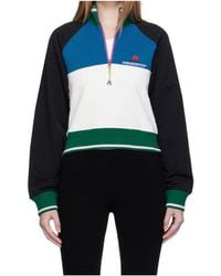CASABLANCA - Colour-Block Quarter-Zip Sweatshirt - Lyst