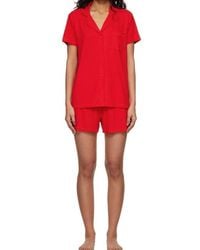 Skims - Elastic Ribbed Knitted Pajama Set - Lyst