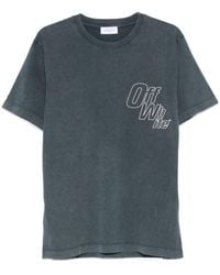 Off-White c/o Virgil Abloh - Outline-Arrow Logo-Print T-Shirt - Lyst
