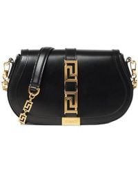 Versace - Greca Fold-Over Crossbody Bag - Lyst