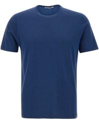 Kangra Cashmere - Kangra Crew Neck Cotton T-Shirt - Lyst