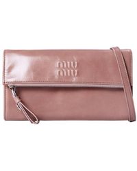 Miu Miu - Solid Color Wallet - Lyst