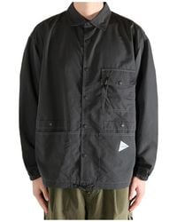 and wander - Contrast-Stitch Flap-Pocket Jacket - Lyst