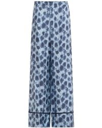 Marni - Abstract Printed Wide-Leg Trousers - Lyst
