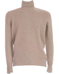 Drumohr - Wool High-Neck Sweater - Lyst